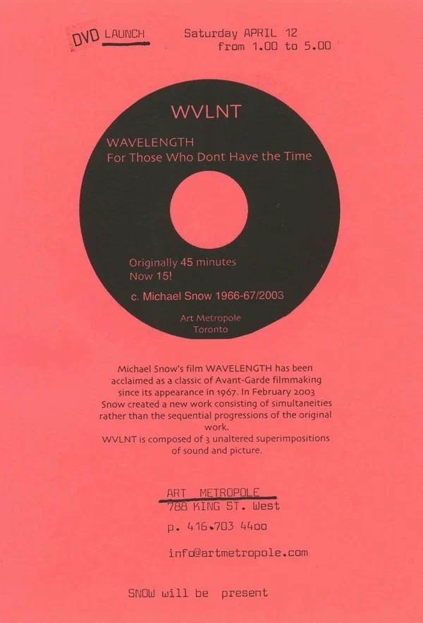 Постер: WVLNT: Wavelength For Those Who Don't Have The Time