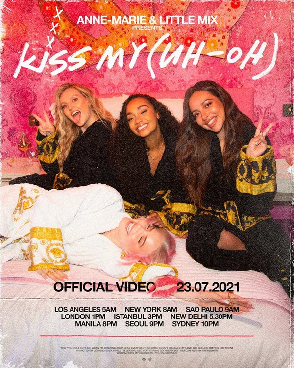 Постер: Anne-Marie & Little Mix: Kiss My (Uh Oh)