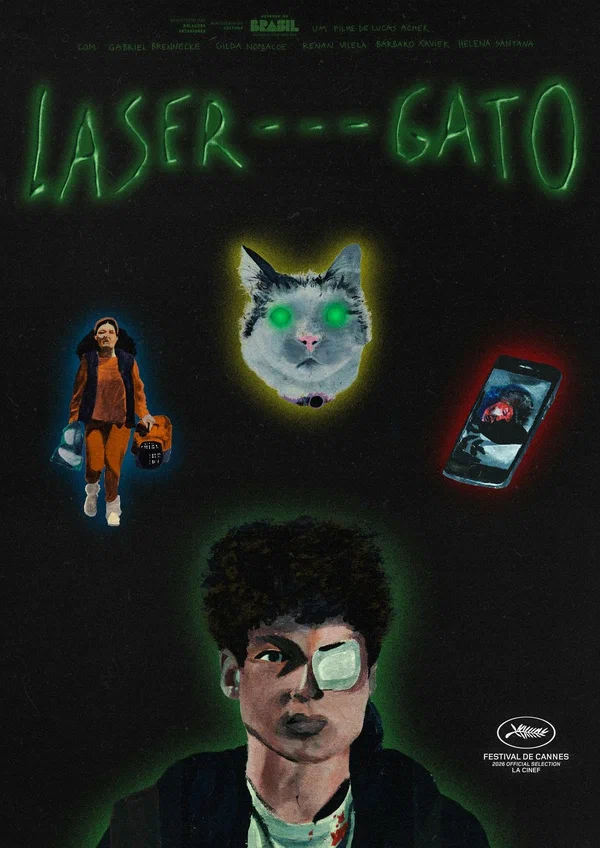 Постер: Лазер-кошка