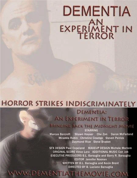 Постер: Dementia: An Experiment in Terror