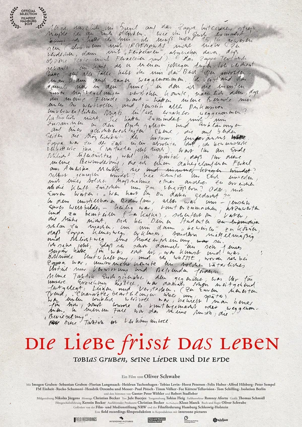 Постер: Die Liebe frisst das Leben, Tobias Gruben, seine Lieder und die Erde