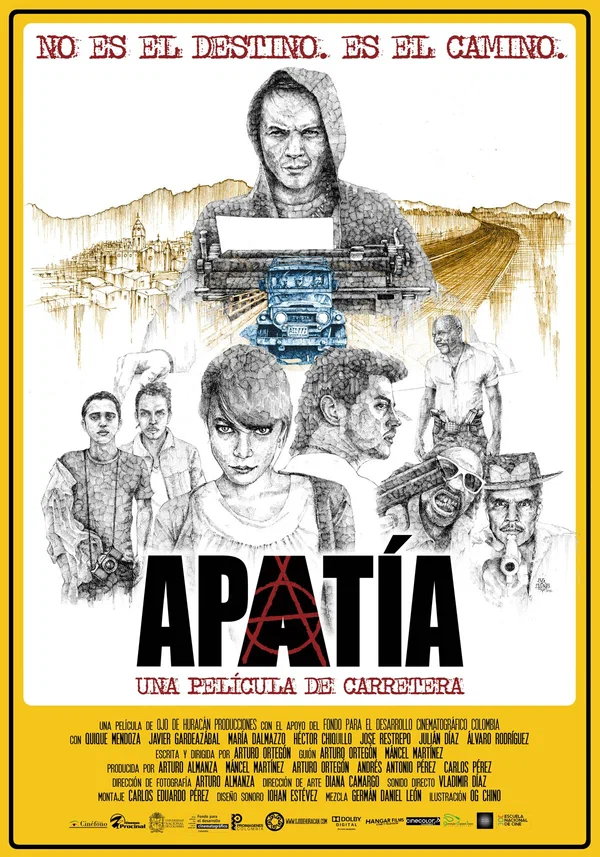 Постер: Apatía, una película de carretera