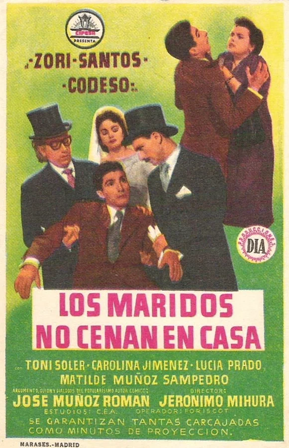 Постер: Los maridos no cenan en casa