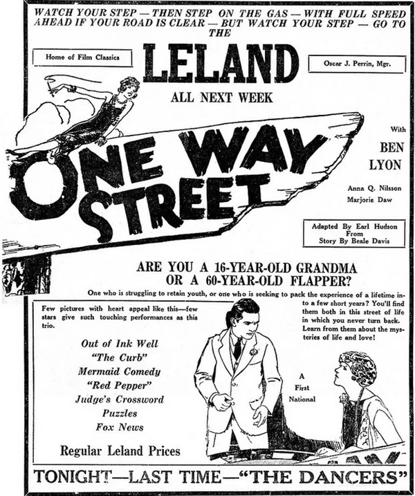 Постер: One Way Street