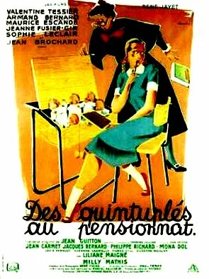 Постер: Des quintuplés au pensionnat