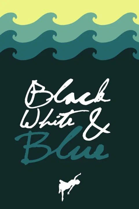 Постер: Black, White, & Blue