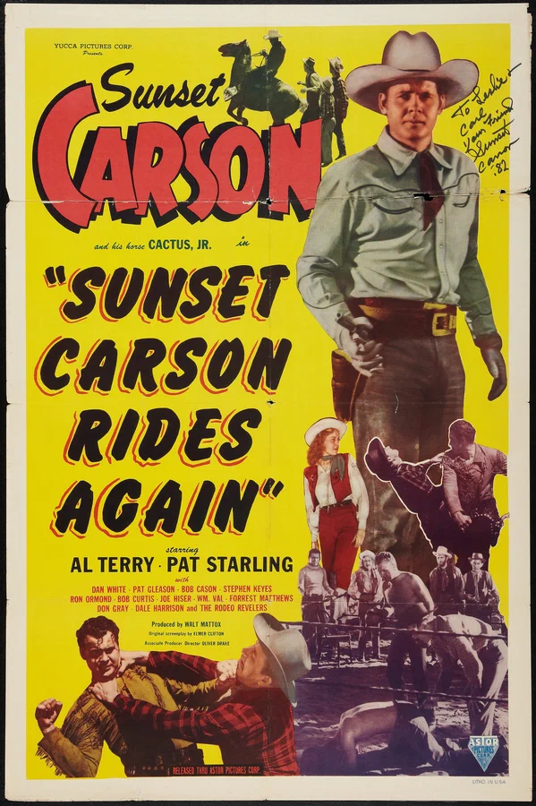Постер: Sunset Carson Rides Again