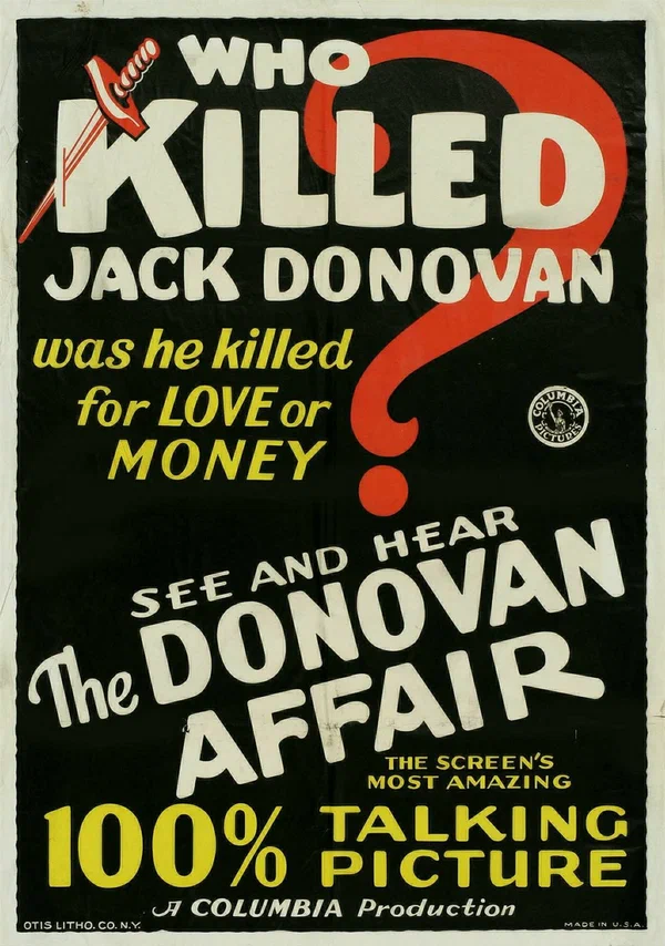 Постер: The Donovan Affair