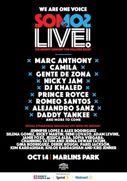 Постер: One Voice Somos Live: A Concert for Disaster Relief