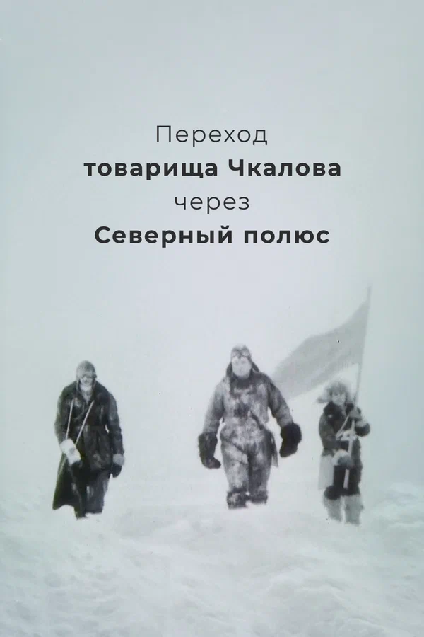 Постер: Переход товарища Чкалова через Северный полюс