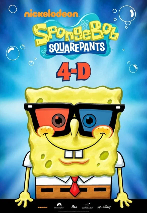 Постер: Spongebob Squarepants 4D Attraction: The Great Jelly Rescue