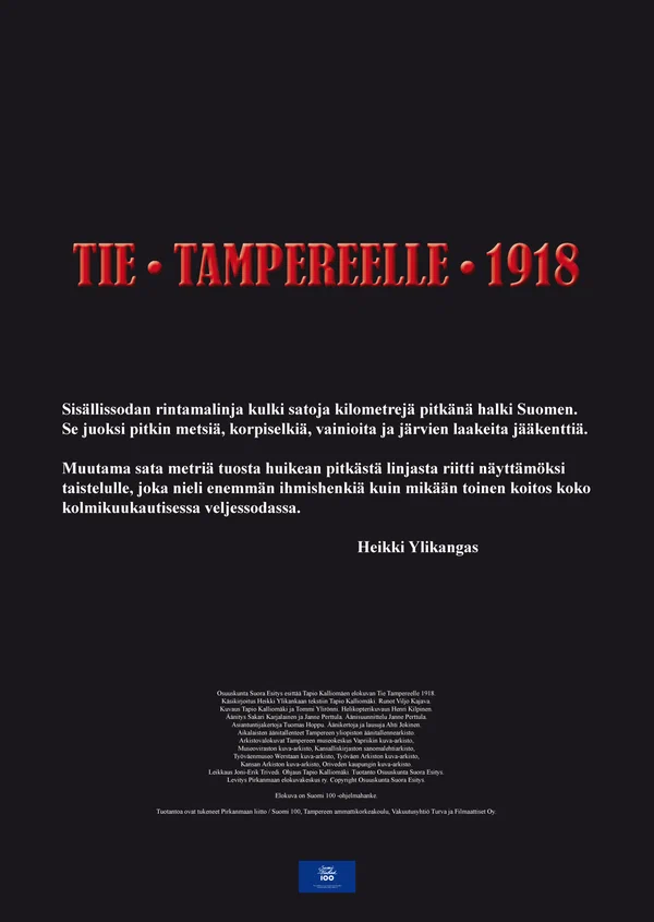 Постер: Tie Tampereelle 1918