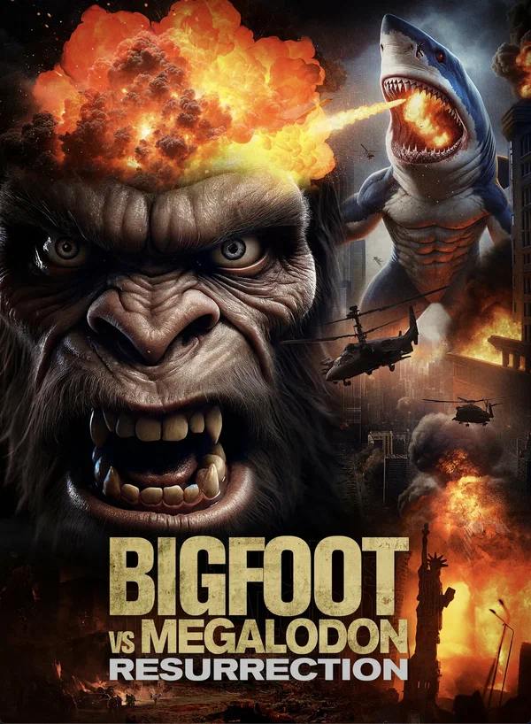 Постер: Bigfoot vs Megalodon: Resurrection