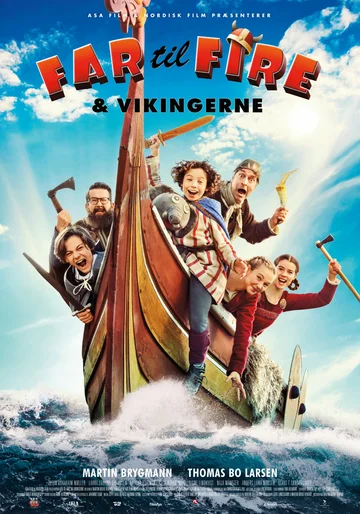 Постер: Far til fire & vikingerne
