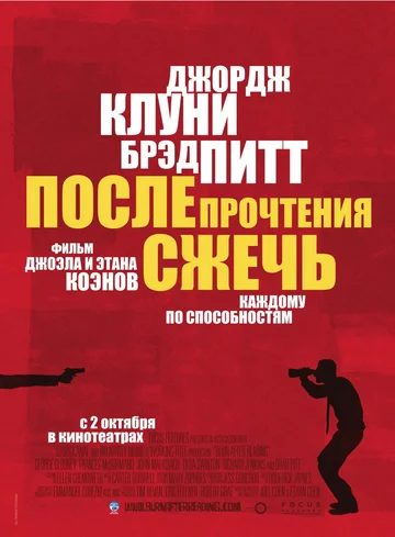 Постер: После прочтения сжечь
