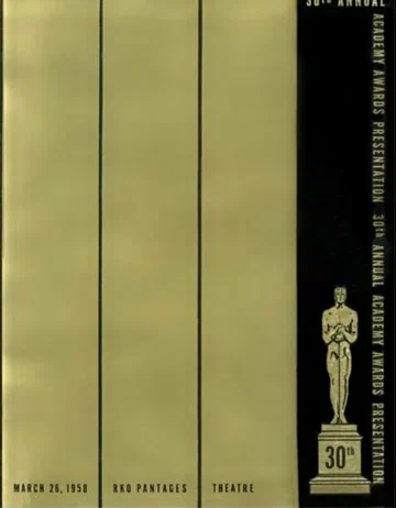 Постер: 30-я церемония вручения премии «Оскар»