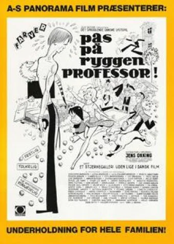 Постер: Pas på ryggen, professor!