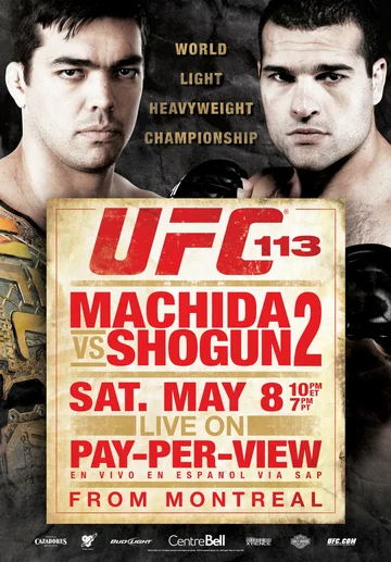 Постер: UFC 113: Machida vs. Shogun 2