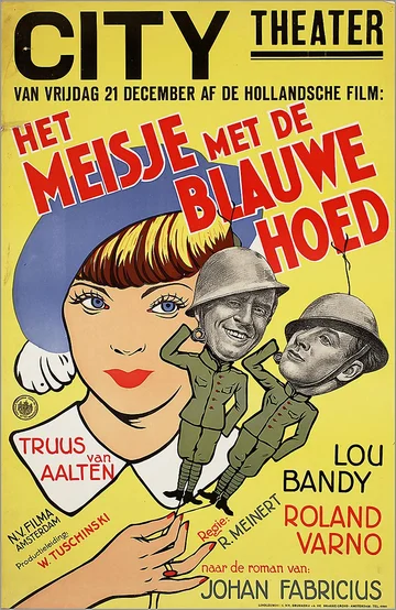 Постер: Het meisje met den blauwen hoed