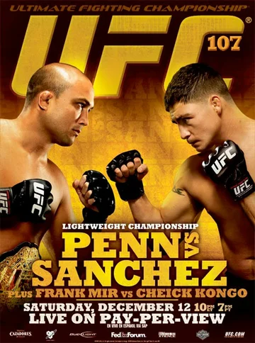 Постер: UFC 107: Penn vs. Sanchez