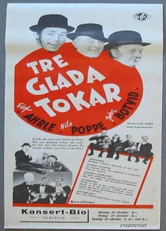 Постер: Tre glada tokar