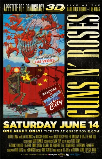 Постер: Guns N' Roses: Appetite for Democracy – Live at the Hard Rock Casino, Las Vegas