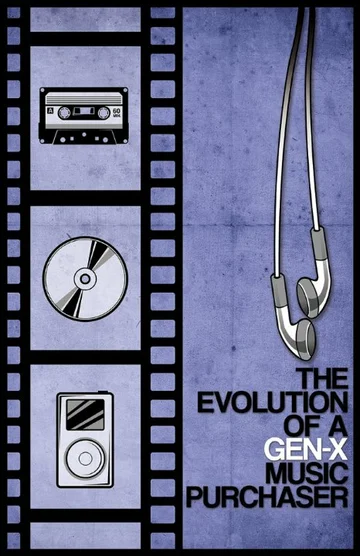Постер: The Evolution of a Gen-X Music Purchaser