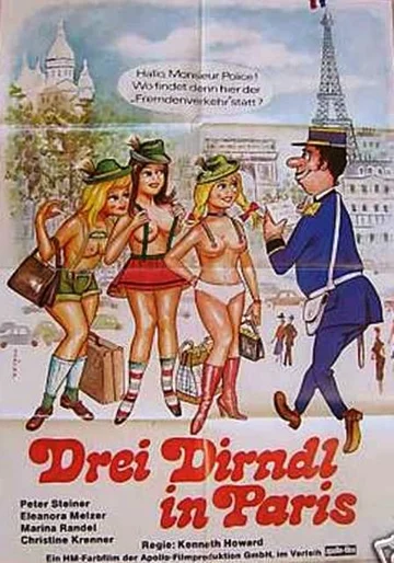 Постер: Три девушки в Париже