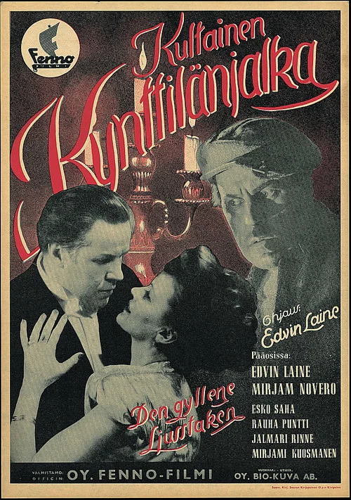 Постер: Kultainen kynttilänjalka