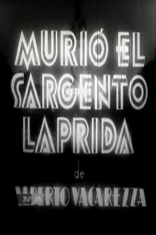 Постер: Murió el sargento Laprida