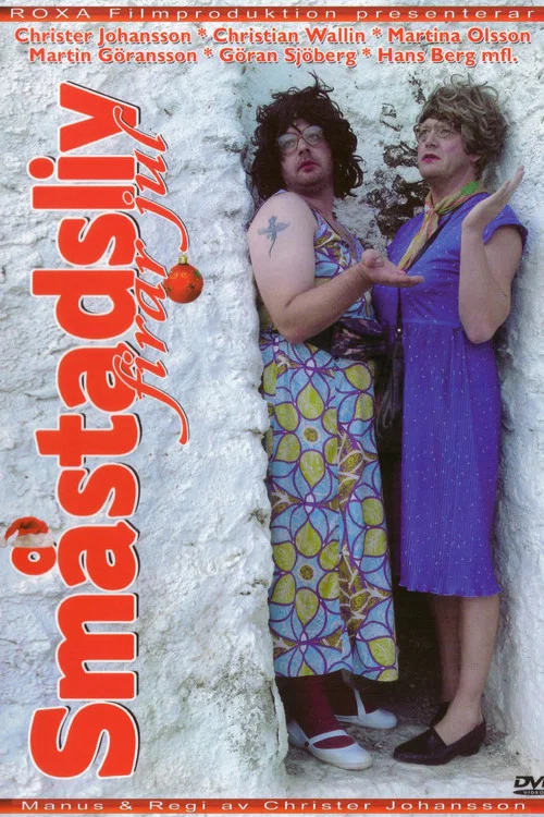 Постер: Småstadsliv firar jul