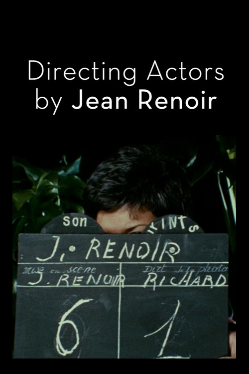 Постер: La direction d'acteur par Jean Renoir