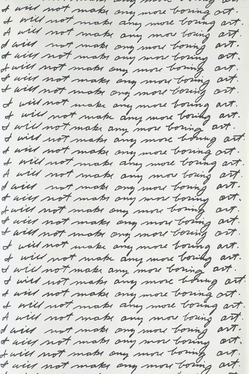 Постер: I Will Not Make Any More Boring Art