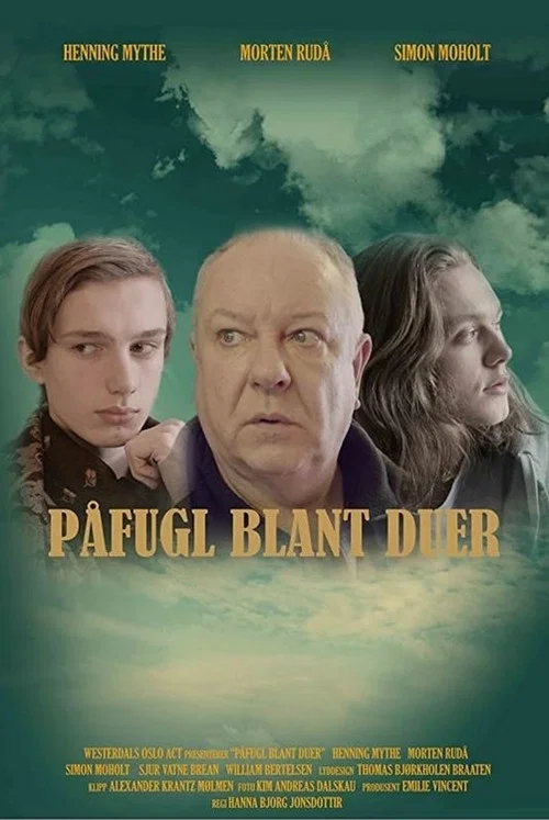 Постер: Påfugl Blant duer