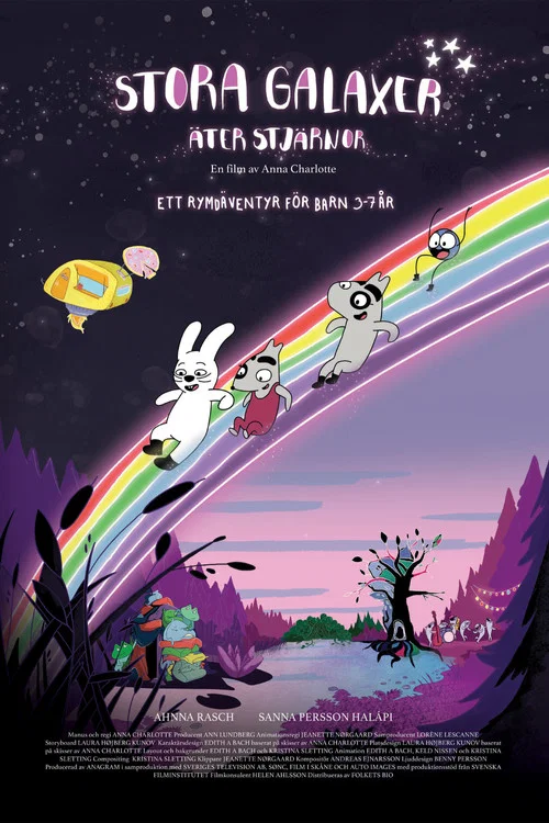 Постер: Stora Galaxer Äter Stjarnor
