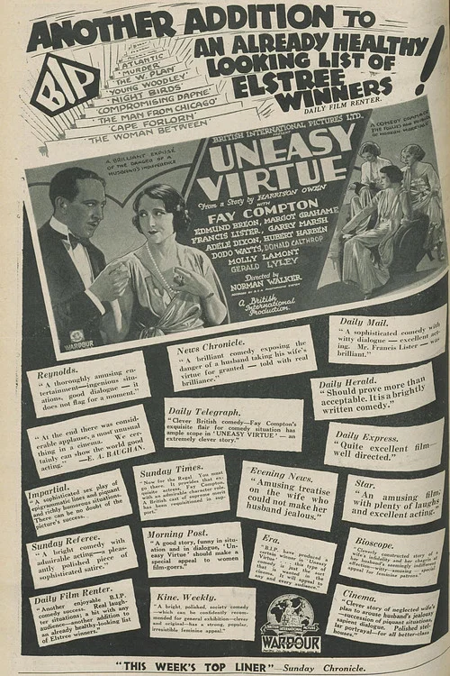 Постер: Uneasy Virtue