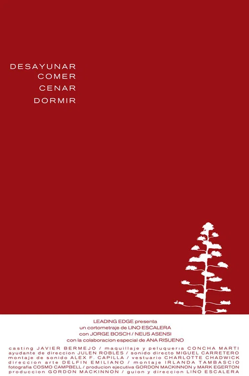 Постер: Desayunar, comer, cenar, dormir