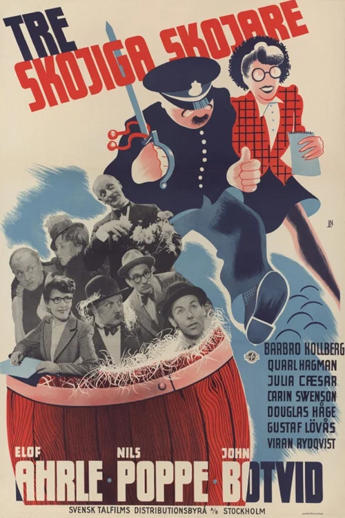 Постер: Tre skojiga skojare
