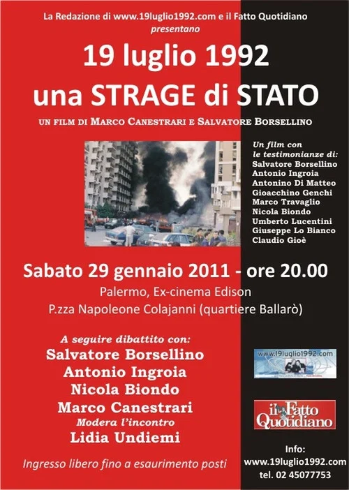 Постер: 19 Luglio 1992: Una Strage Di Stato