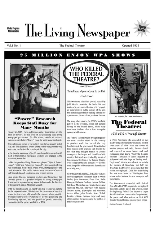 Постер: Who Killed the Federal Theatre?
