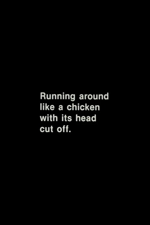 Постер: Running Around Like a Chicken with Its Head Cut Off
