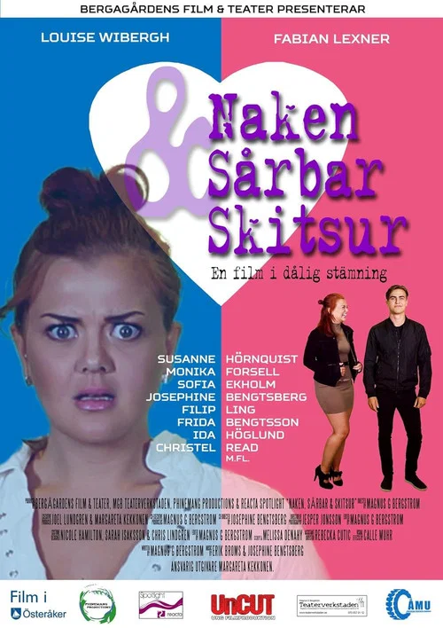 Постер: Naken, sårbar & skitsur
