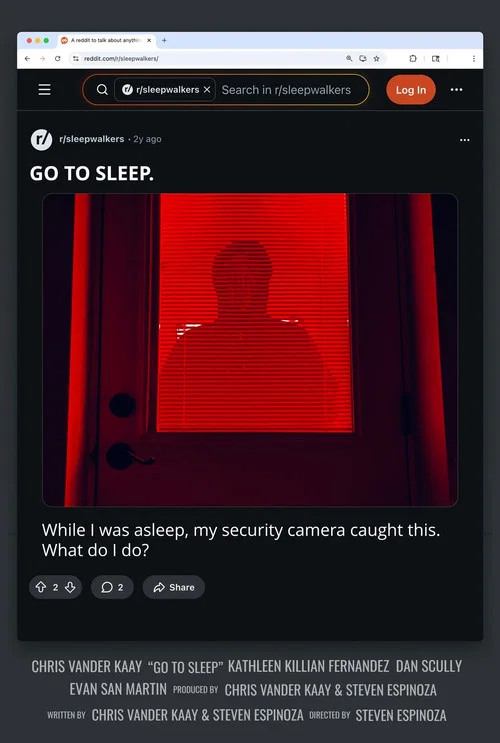 Постер: Go to Sleep