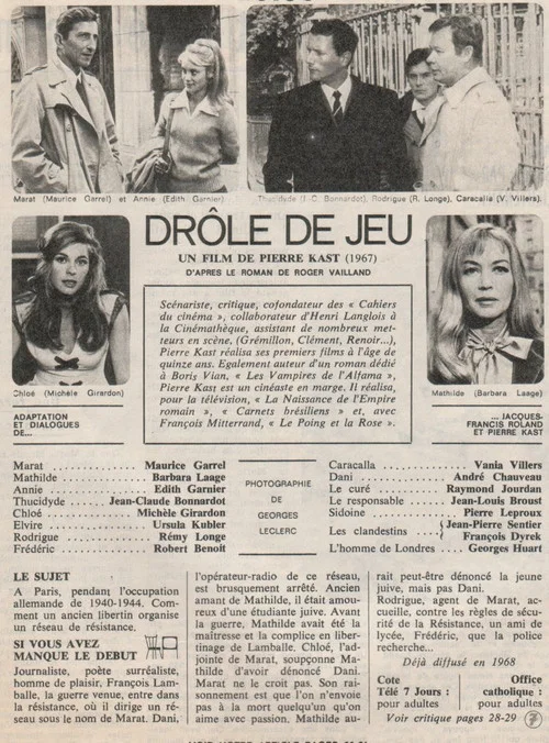 Постер: Drôle de jeu