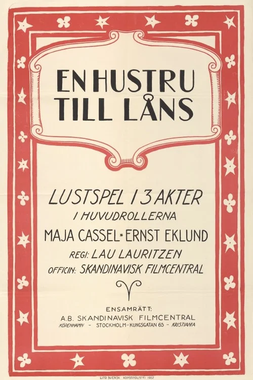 Постер: En hustru till låns