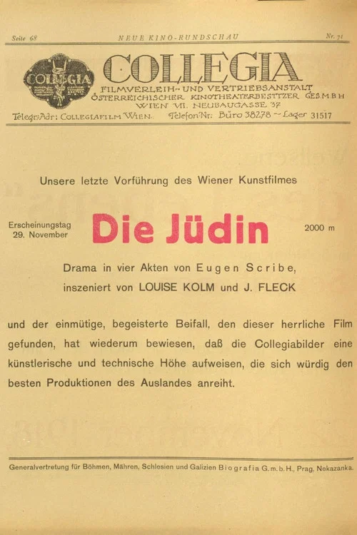 Постер: Die Jüdin