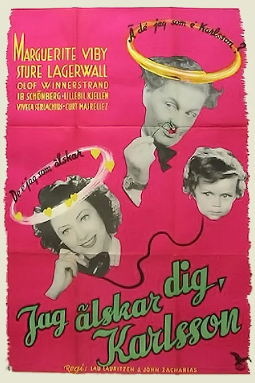Постер: Jag älskar dig, Karlsson!