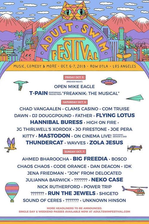 Постер: Adult Swim Festival Presents; Run the Jewels
