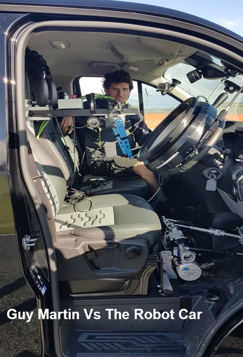 Постер: Guy Martin vs. The Robot Car