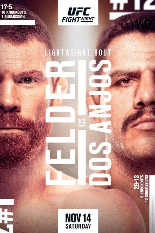 Постер: UFC Fight Night 182: Felder vs Dos Anjo